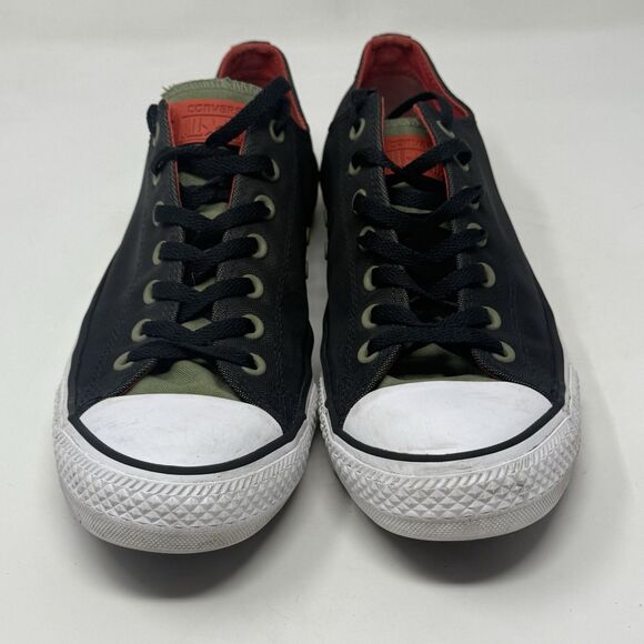 Converse All Star Ox Kurim Sneakers Mens 12 Black Fatigue Green Low Top Unisex - Picture 5 of 16